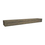 Ironwood Hardware Pale Rider 60-in W x 6-in H x 10-in D Distressed Barn Grey Mahogany Contemporary Fireplace Mantel at Lowes.com