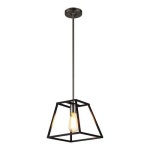 Pendant Lighting department at Lowes.com OVE Decors Agnes Black and Brushed Nickel Transitional Square LED Pendant Light Lowes.com