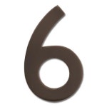 Architectural Mailboxes 4-in Dark Aged Copper Number 6 in the... com Architectural Mailboxes 4-in Dark Aged Copper Number 6... 