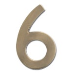 Architectural Mailboxes 5-in Antique Brass Number 6 in the... com Architectural Mailboxes 5-in Antique Brass Number 6 Lowes.com