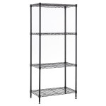 MZG 48-in H x 30-in W x 14-in D 4-Tier Steel Freestanding Shelving Unit (NSF Certified) at Lowes.com