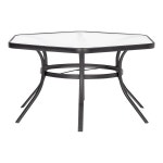 Garden Treasures Pelham Bay Hexagon Dining Table 50-in W X 56-in L with Umbrella Hole at Lowes.com