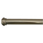 Shop allen + roth Brushed Nickel 36-in to 72-in Brushed Nickel Steel Single Curtain Rod at Lowes.com
