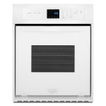 Whirlpool Self-Cleaning Single Electric Wall Oven (White) (Common: 24-in; Actual 23.75-in) at Lowes.com