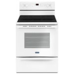 Maytag Smooth Surface 5-Element 5.3-cu ft Self-Cleaning Freestanding Electric Range (White) (Common: 30-in; Actual: 29.875-in) at... 