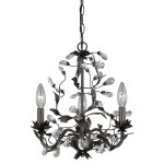 Cascadia Trellis 13.75-in 3-Light Architectural bronze Vintage Candle Chandelier at Lowes.com