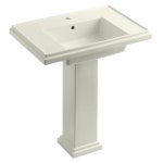 KOHLER Tresham 34.625-in H Biscuit Fire Clay Pedestal Sink Combo in the Pedestal Sinks department at Lowes.com KOHLER Tresham 34.... 