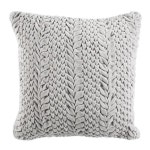 Safavieh Barlett 20-in W x 20-in L Light Gray Indoor Decorative Pillow in the Throw Pillows department at Lowes.com Safavieh... 