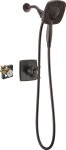 Valve Kit at Lowes.com Delta Ashlyn Venetian Bronze In2ition Two-in-One 2-handle Shower Faucet with Mixing Valve Kit at Lowes.com