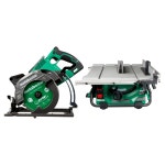 Shop Metabo HPT MultiVolt 36-Volt 7-1/4-in Brushless Cordless Rear Handle Circular Saw with MultiVolt 36-Volt 10-In Carbide... 