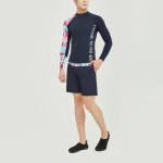 [엘르 수영복]남성 쁘랭땅 래쉬가드 비치 수영복 E0SMOMG01NVY [W CONCEPT]