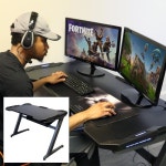 	Boost Industries Gaming/PC Gaming Desk Z with LED Lights - Born for Electronic Sports (Black) : Desks & Workstations - Best... 