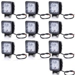 	MegaPower (TM) 10PCS 10 PACK 27w 4 Inch Square Flood Light Led Work Off Road Fog Driving 4x4 Vehicle : Car Lights - Best Buy... 