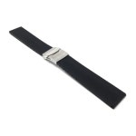 Bandini 22mm Silicone Smartwatch Bands, Soft Rubber Replacement Smart Watch Straps, Waterproof, Deployment Buckle, Black | Best... 