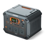 AIMTOM Portable Power Station Rebel 440, 3x 440W AC, 100W USB-C PD, 12V Regulated DC, 2x USB, 403Wh Lithium Battery Solar... 