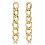 Chain Drop/Dangle Earrings in 14K Yellow Gold (MDR210163) | Best Buy Canada