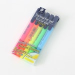 스테들러 텍스트서퍼 겔 고체형광펜 264TB5 5색세트-문구랜드 스테들러 텍스트서퍼 겔 고체형광펜 264TB5 5색세트