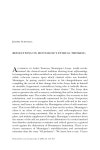 Project MUSE - Reflections on Montaignes Ethical Thinking