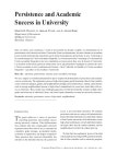 Project MUSE - Persistence and Academic Success in University