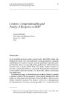 Project MUSE - Context, Compositionality and Amity: A Response to Rett
