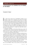 Project MUSE - A Psychoanalytic Perspective of Women in the Bible