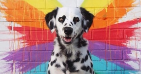 Adorable Dalmatian with Heart Eyes is the Canine Version of an Emoji Adorable Dalmatian Has Lovely Heart-Shaped Spots Around His Eyes