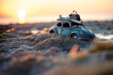 Playful Landscapes Feature the Adventures of Tiny Toy Cars