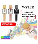 858 Wireless Bluetooth Karaoke Microphone, Musical Instrument: Buy RUPPELL WS-858... WS-858 Wireless Bluetooth Karaoke Microphone... 