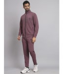 Glito - Mauve Polyester Slim Fit Mens Tracksuit ( Pack of 1 ) - Buy Glito - Mauve Polyester Slim Fit Mens Tracksuit ( Pack of 1... 