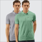 TAB91 Cotton Blend Slim Fit Solid Half Sleeves Mens Polo T Shirt - Mauve ( Pack of 2 ) - Buy TAB91 Cotton Blend Slim Fit Solid... 