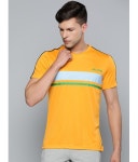 Alcis Yellow Polyester Slim Fit Mens Sports T-Shirt ( Pack of 1 ) - Buy Alcis Yellow Polyester Slim Fit Mens Sports T-Shirt... 