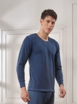 Lux Inferno Cotton Blend Mens Thermal Tops ( Blue ) Prm_Rn_1 Pc - Buy Lux Inferno Cotton Blend Mens Thermal Tops ( Blue ) Prm... 