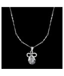 Silver Shine Gold Plated chain With Bow Shape Pendant For Women: Buy Silver Shine Gold Plated chain With Bow Shape Pendant For... 