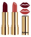 Rythmx Maroon,Peach Matte Creme Lipstick Long Stay on Lips Multi Pack of 2 8 g: Buy Rythmx Maroon,Peach Matte Creme Lipstick Long... 