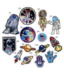 iDream Iron on Patches Space Style Embroidery Applique Decoration for Clothes L2-S37 (Pack of 14): Buy Online at Best Price in... 