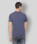 OBAAN - Navy Blue Cotton Blend Regular Fit Mens T-Shirt ( Pack of 1 ) - Buy OBAAN - Navy Blue Cotton Blend Regular Fit Mens T... 
