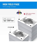 SVM DCP-T520W INK Black Pack of 4 Cartridge for D60 INK Brother Printers DCP-T220, DCP-T420W, DCP-T520W, DCP-T820DW, MFC-T920DW... 