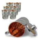 KC 7 Pcs Steel Copper 2L Jug and 6 Glass Combo: Buy Online at Best Price in India - Snapdeal KC 7 Pcs Steel Copper 2L Jug and 6... 
