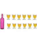Somil - Glass & Bottle Drinks Serving Lemon Set Pink Water Bottle 1000 mL ( Set of 1 ): Buy Online at Best Price in India... 