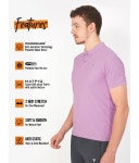 Technosport Mauve Polyester Slim Fit Mens Sports Polo T-Shirt ( Pack of 1 ) - Buy Technosport Mauve Polyester Slim Fit Mens... 