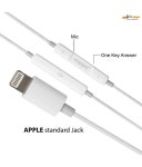 hitage VHB267PRO Lightning 3.5 mm Wired Earphone In Ear Adjustable length White - Buy hitage VHB267PRO Lightning 3.5 mm Wired... 