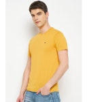 RELANE Cotton Blend Regular Fit Solid Half Sleeves Mens T-Shirt - Yellow ( Pack of 2 ) - Buy RELANE Cotton Blend Regular Fit... 