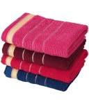 Satisfyn Terry Striped Hand Towel 351-400 ( Pack of 4 ) - Multicolor - Buy Satisfyn Terry Striped Hand Towel 351-400 ( Pack of 4... 