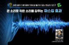 어떤 음이 다른 음에 의해 잘 들리지 않는 현상이 있다? 큰 소리로 작은 소리를 감추는 ‘마스킹 효과’
