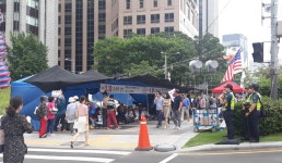 서울시의회 우리공화당 광화문광장 불법점거에 엄정 법 집행 촉구 | 서울특별시 미디어재단 TBS