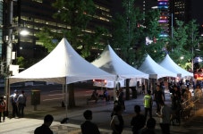 우리공화당, 광화문광장 천막 기습 설치에 긴장 고조 | 서울특별시 미디어재단 TBS