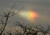 미세먼지 이기고 나타난 반가운 무지개구름 ‘채운(彩雲)’-사회ㅣ한국일보