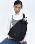 [질스튜어트][젤라또] 블랙 리사이클링 나일론 백팩 겸 슬링백 JABA4F963BK [W CONCEPT]
