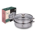 [맘큐] [라온까사] 하루 쿡 2단 찜기 28cm | 맘큐 [맘큐] [라온까사] 하루 쿡 2단 찜기 28cm
