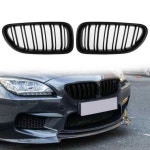 AL フロント バンパー フード グリル デュアル ライン スポーツ グリル 適用: BMW 6シリーズ F12 F13 F06 640i 650i 2012-2017... 